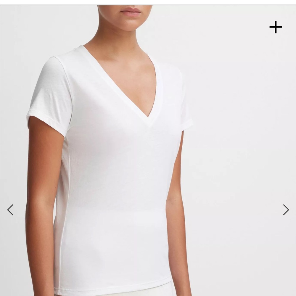 Vince Essential Pima Cotton V-Neck